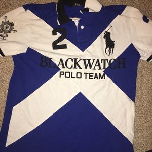 Black watch polo t shirt